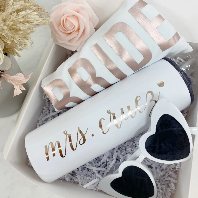 Bachelorette party bride gift box- future mrs bathing suit - one piece bride swim suit bride tumbler bride white sunglasses engagement gift